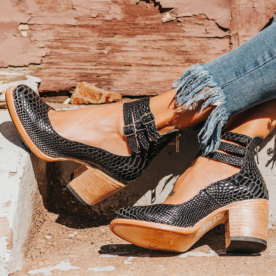 Ginevra™ | Buty na obcasie z paskami i grubym obcasem
