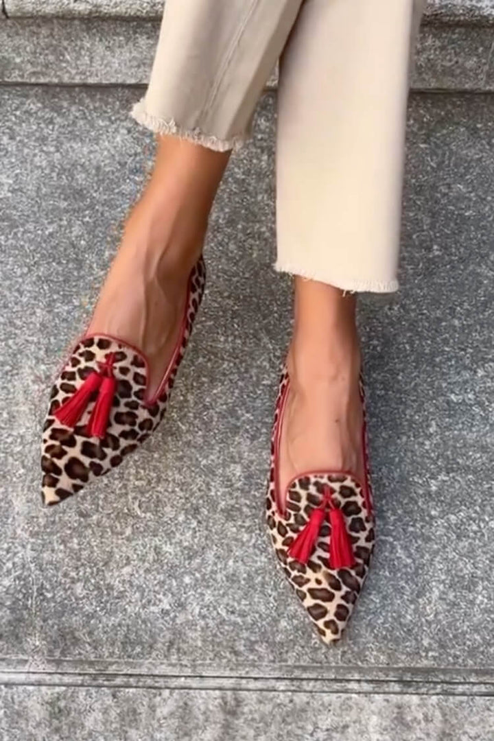 Nela™ | Mokasyny Leopard