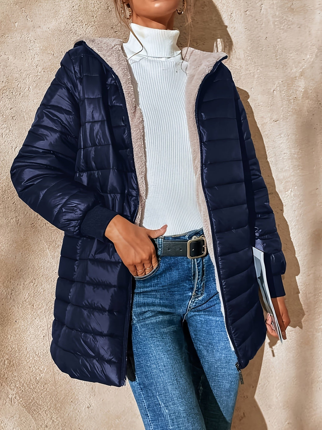 Enrica | Długi płaszcz casualowy