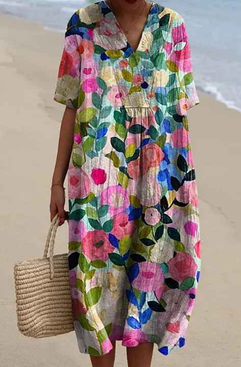 Sukienka z nadrukiem letniej bryzy