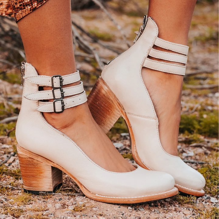 Ginevra™ | Buty na obcasie z paskami i grubym obcasem