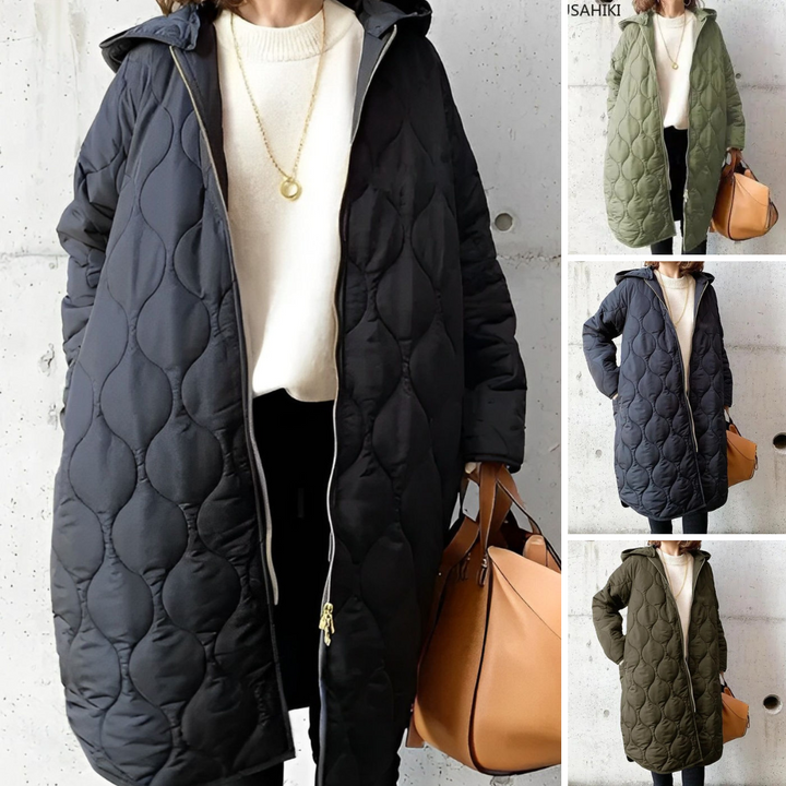 PRISCILLA™ | PARKA Z KAPTUREM I STARANNYMI DETALAMI