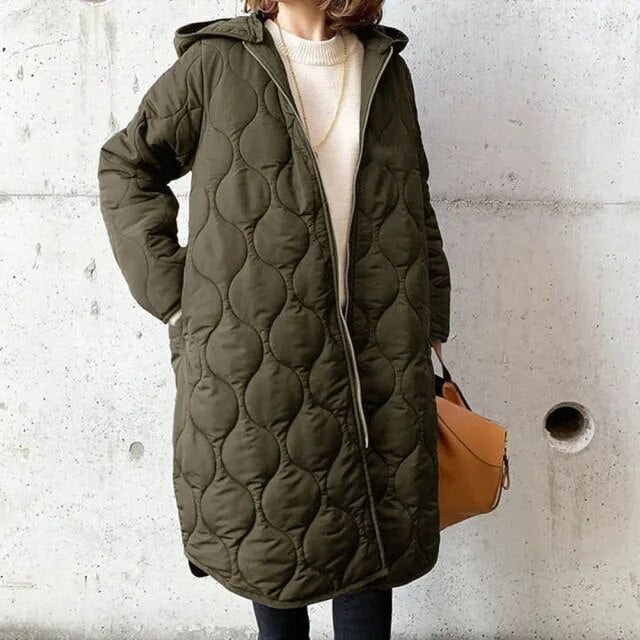 PRISCILLA™ | PARKA Z KAPTUREM I STARANNYMI DETALAMI