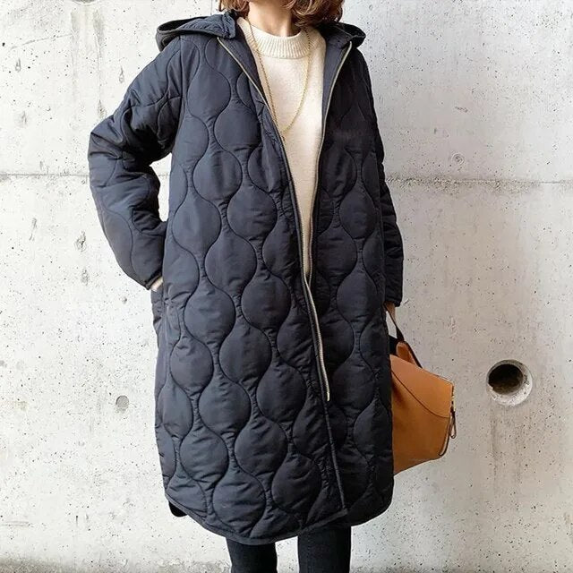 PRISCILLA™ | PARKA Z KAPTUREM I STARANNYMI DETALAMI