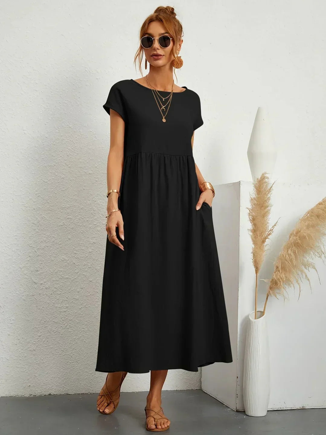 Gabriela™ | Zwiewna sukienka midi o ponadczasowej elegancji