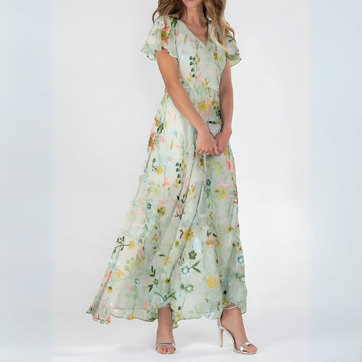 ALESSIA | DŁUGA, KWIECISTA I ELEGANCKA SUKIENKA