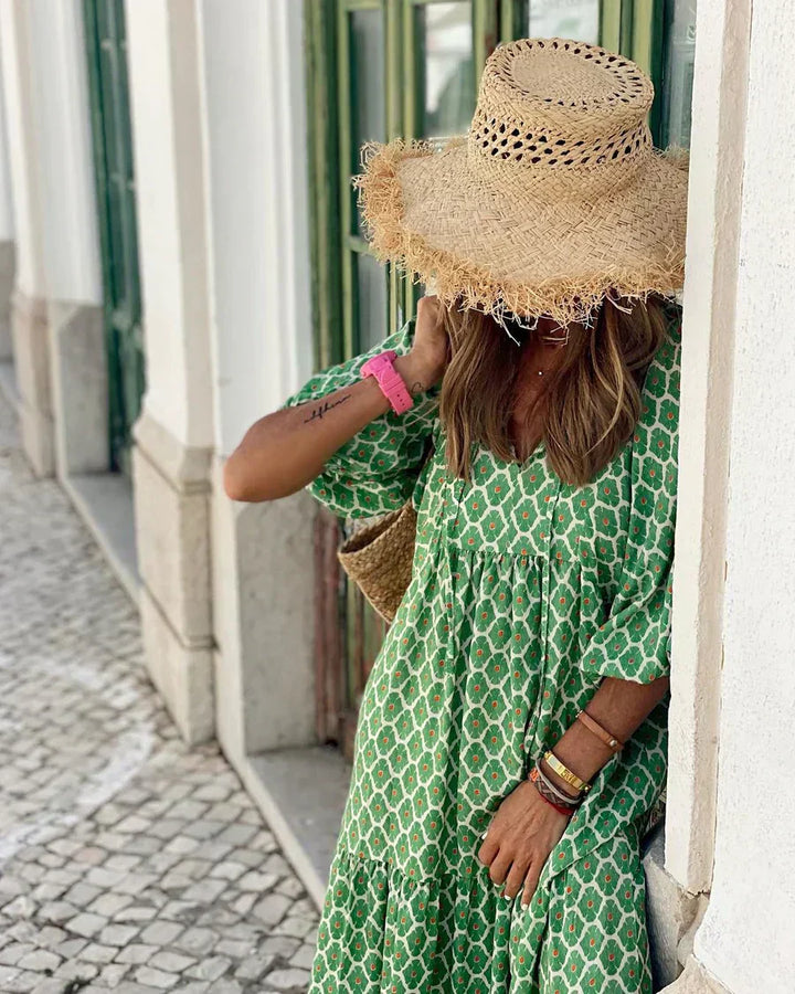 Kwiaty | Sukienka Maxi w Stylu Boho