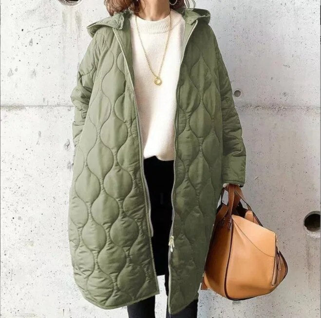 PRISCILLA™ | PARKA Z KAPTUREM I STARANNYMI DETALAMI
