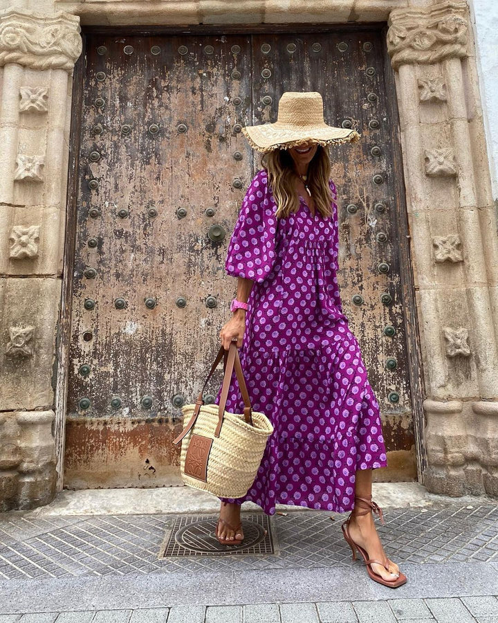 Kwiaty | Sukienka Maxi w Stylu Boho
