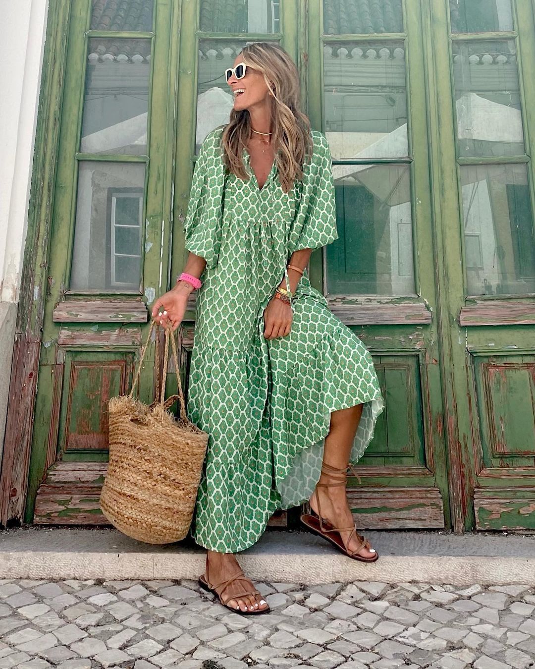 Kwiaty | Sukienka Maxi w Stylu Boho