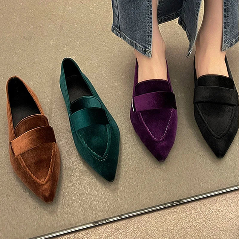Celia™ | Materiałowe mokasyny
