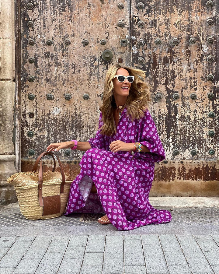 Kwiaty | Sukienka Maxi w Stylu Boho