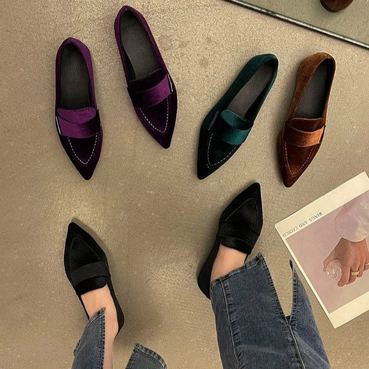 Celia™ | Materiałowe mokasyny