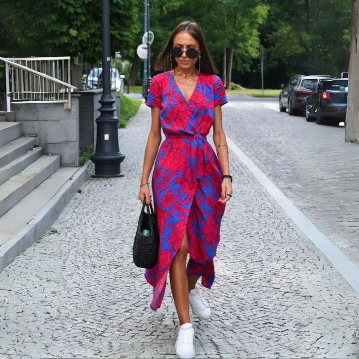 SUZANNE™ | Elegancka sukienka z dekoltem w serek