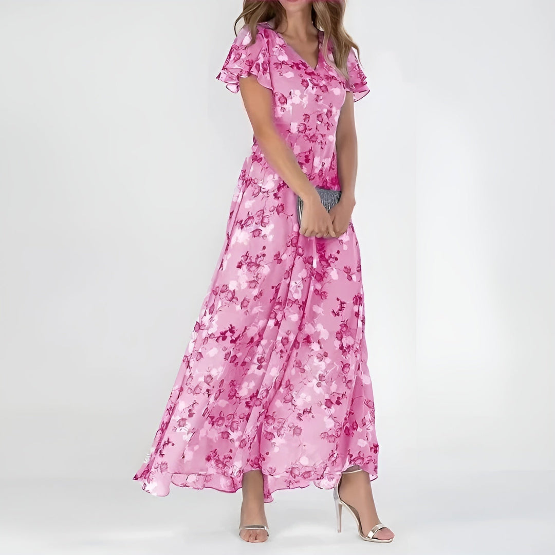 ALESSIA | DŁUGA, KWIECISTA I ELEGANCKA SUKIENKA