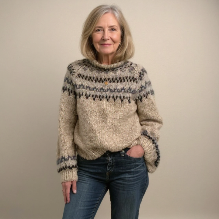 Ashley™ | Ponadczasowy islandzki sweter