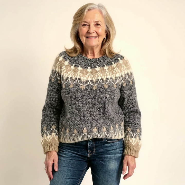 Samantha™ | Ponadczasowy sweter islandzki