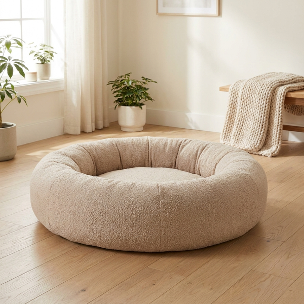 Legowisko Nordic Calm w miękkim materiale boucle