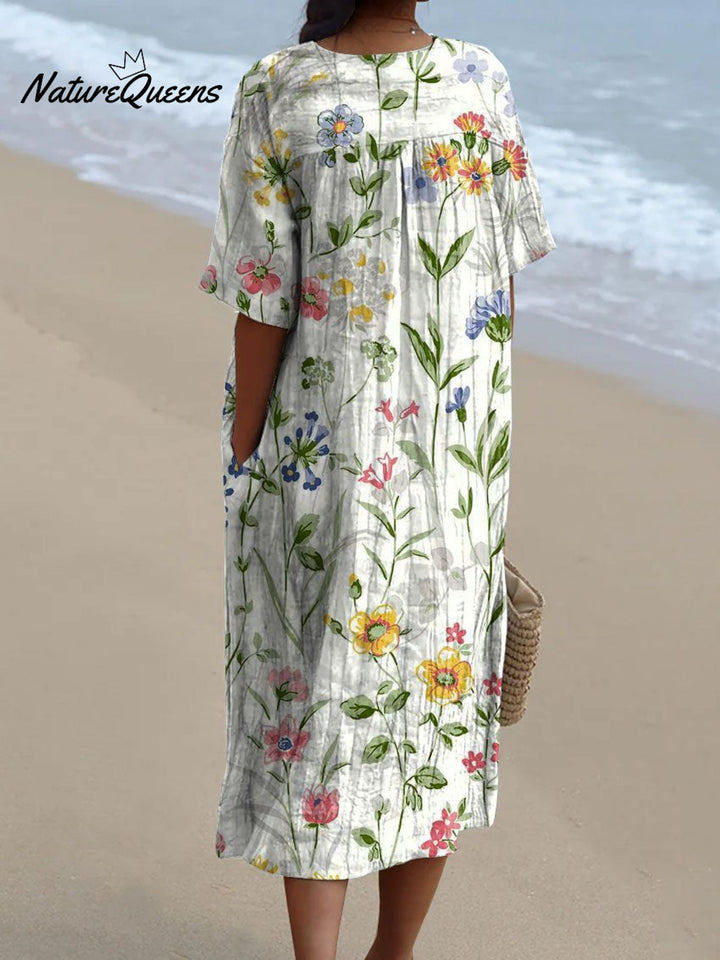 Sukienka z nadrukiem letniej bryzy