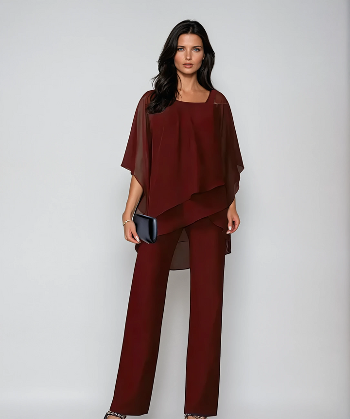 Mariella™ - Dwuczęściowy Zestaw z Eleganckimi Warstwami