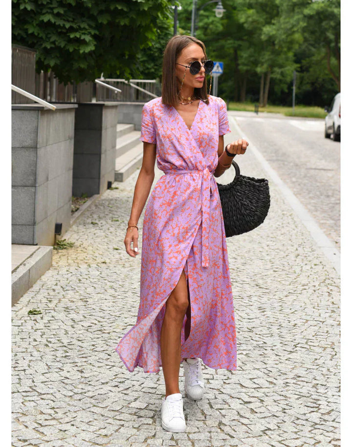 SUZANNE™ | Elegancka sukienka z dekoltem w serek